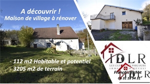 maison de village à la vente -   25340  FONTAINE LES CLERVAL, surface 112 m2 vente maison de village - UBI444334706